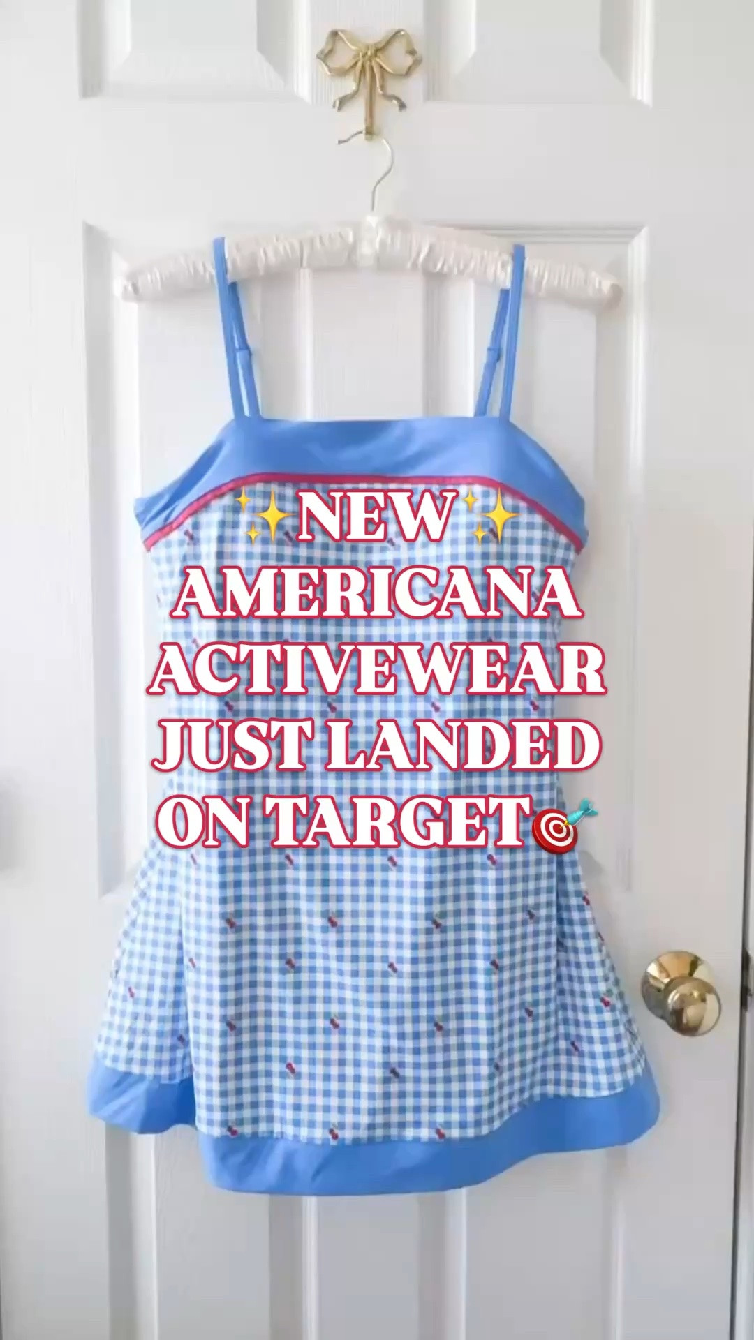 Target activewear, Target finds, preppy activewear, gingham tennis dress, active dress women, golf dress, pickleball outfit

New Target activewear just landed, and this blue gingham court dress is the one that made me stop scrolling. 💙

The gingham print, red piping, soft blue trim, square neckline, built-in shelf bra, and easy pull-on fit give it that preppy Americana activewear look that feels made for summer. It reads tennis dress, golf dress, pickleball outfit, country club style, Fourth of July weekend, and Target find all at once.

The full drop is very good too: active dresses, workout sets, skort sets, matching activewear, sporty summer outfits, red white and blue pieces, gingham activewear, polka dots, navy, soft blue, and crisp little details that make affordable activewear feel styled.

This is the kind of dress you wear for tennis, pickleball, golf, walking, errands, travel days, lake weekends, beach trips, school pickup, casual lunch, or Fourth of July plans when you want sporty, cute, and put-together in one piece.

Style it with sneakers, a visor, a belt bag, gold hoops, a sweatshirt over your shoulders, or flat sandals for that polished preppy summer look.

If you’re searching for Target activewear, Target finds, tennis dress women, gingham tennis dress, golf dress women, pickleball outfit, active dress women, preppy activewear, skort dress, workout dress, summer athleisure, red white blue outfit, Fourth of July outfit, Americana style, country club outfit, or affordable activewear, this new Target drop is worth checking first.

Target activewear, Target finds, preppy activewear, tennis dress, gingham dress, golf outfit, pickleball outfit, active dress, summer athleisure

#LTKFindsUnder50 #TargetStyle #TargetFinds #PreppyStyle #Activewear #SummerOutfit

#LTKActive #LTKSaleAlert #LTKSeasonal