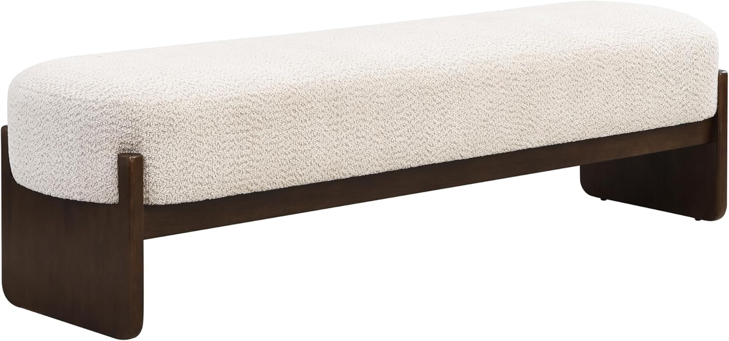 Christopher Knight Home Arden Minimalist Style Rectangular Loop Yarn Fabric Ottoman Bench, Rubber... | Amazon (US)