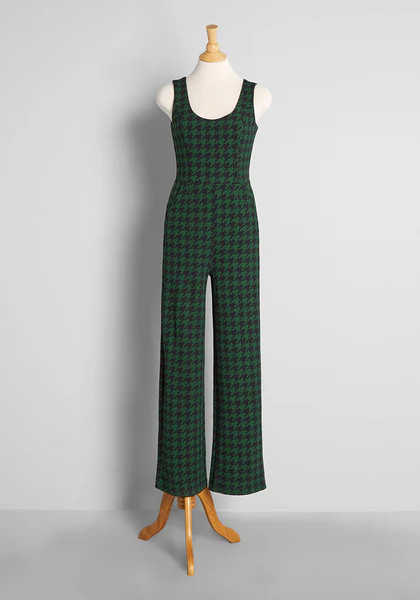 Nothing But a Houndstooth Jumpsuit | ModCloth
