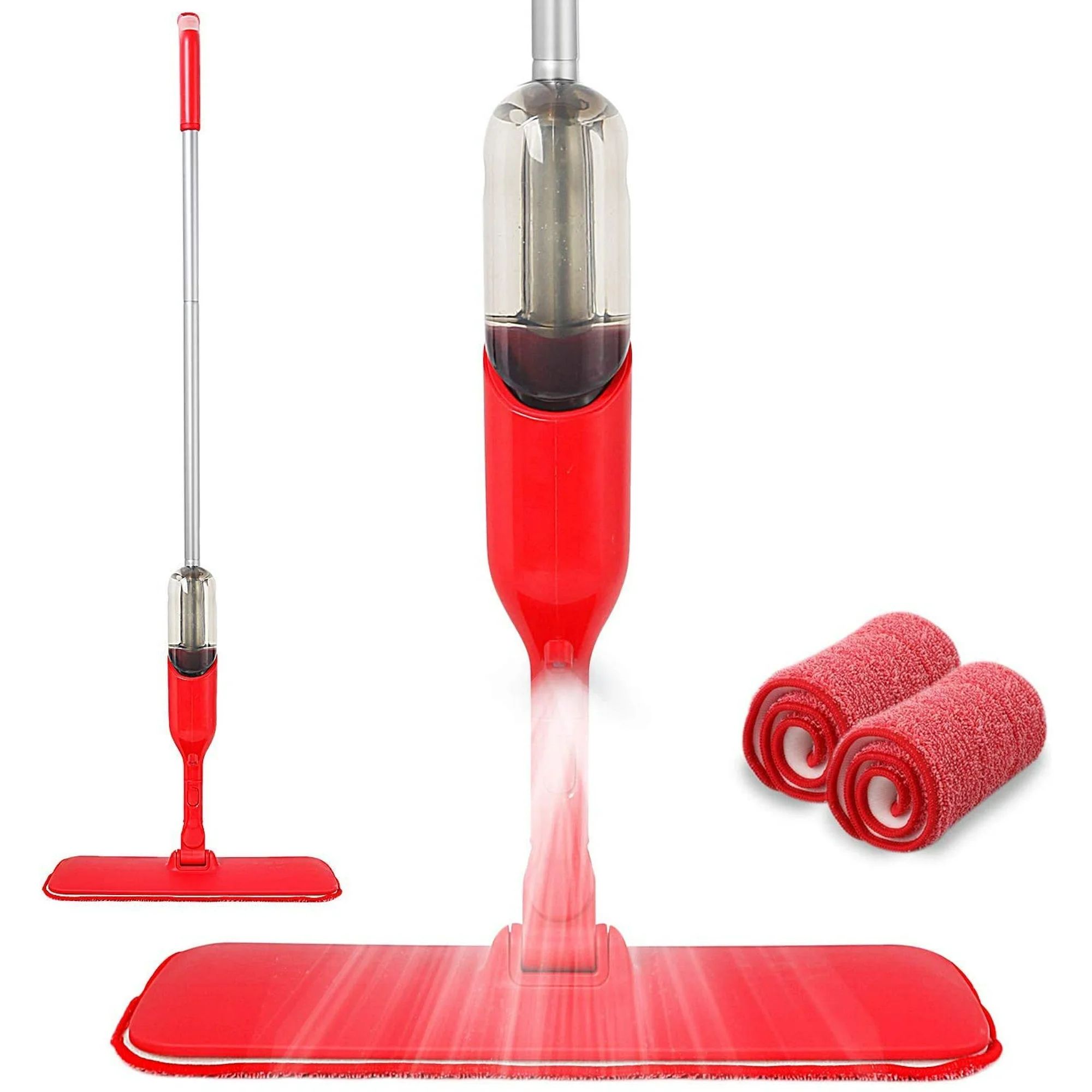 Eyliden Microfiber Spray Mop for Wood Floor Cleaning with 2 Washable Mop Pads 360 Degree, 400ML, ... | Walmart (US)