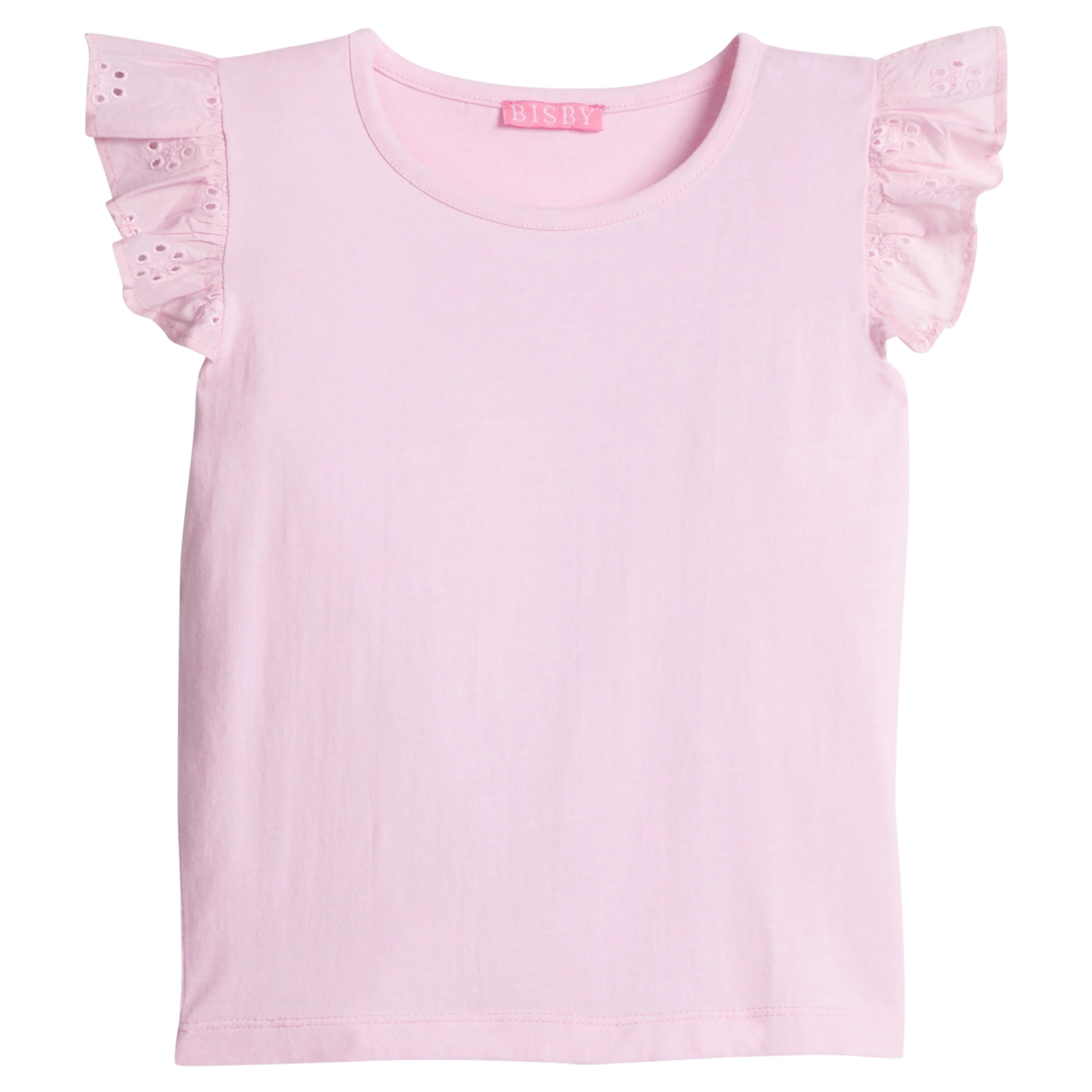 Eyelet Tank - Pink | BISBY Kids