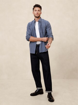Slim Lightweight Flannel Shirt | Banana Republic Factory