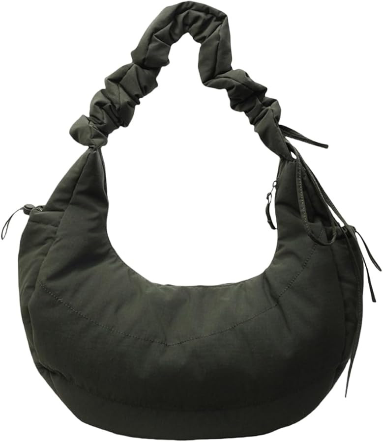 Trendy Women’s Quilted Shoulder Bag Lightweight Nylon Crossbody Purse Multi Functional Casual R... | Amazon (UK)