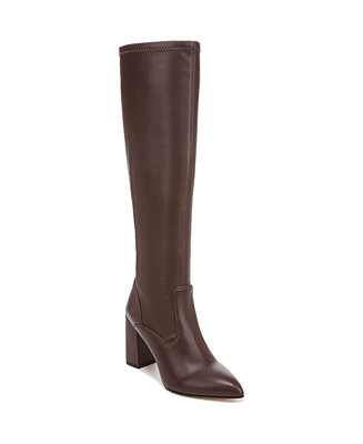 Franco Sarto Women's Katherine Block Heel Pointed Toe Knee High Boots - Macy's | Macy's