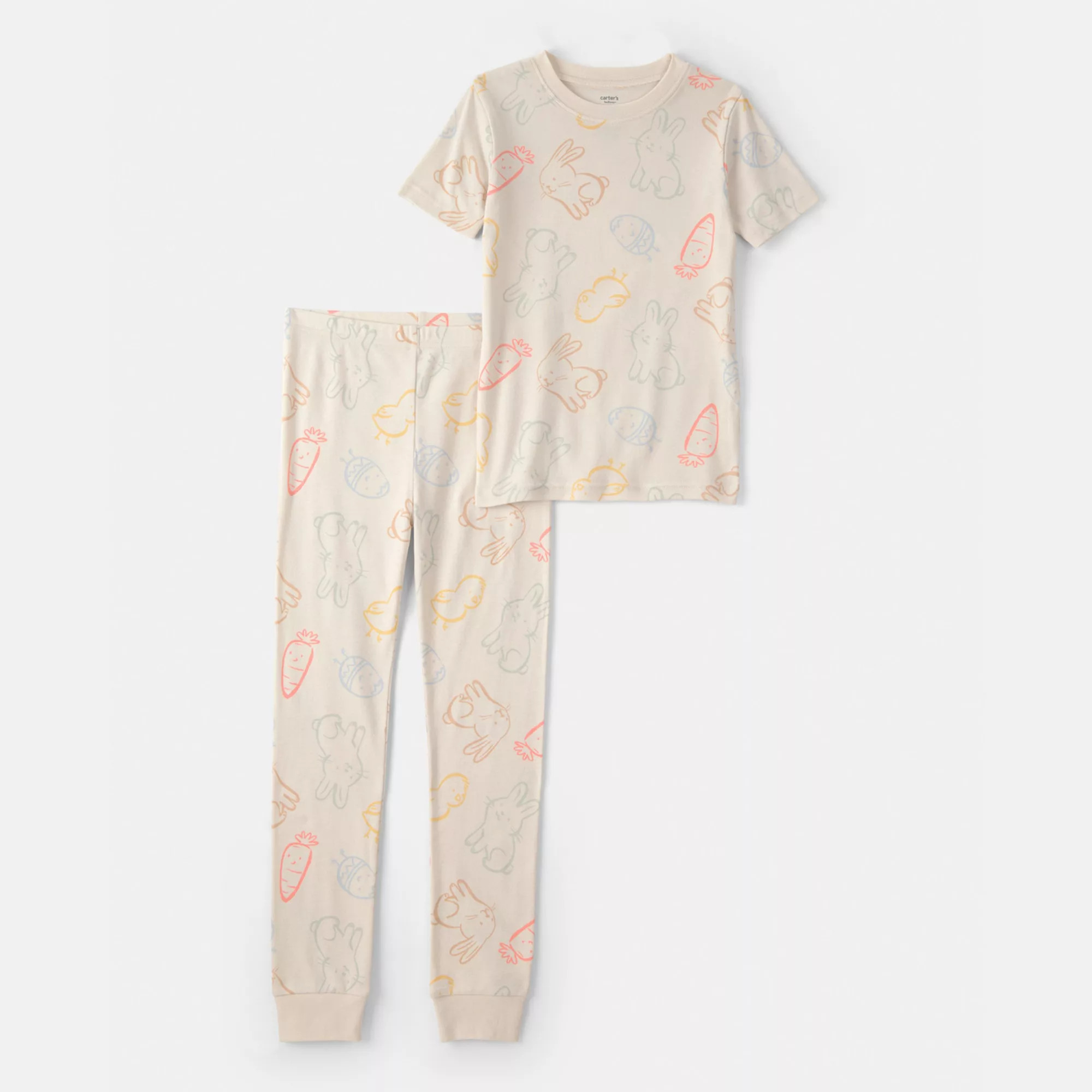 Girls 4-14 Carter's Easter Bunny Cotton 2-Pc. Pajama Top & Pajama Bottoms Set | Kohl's