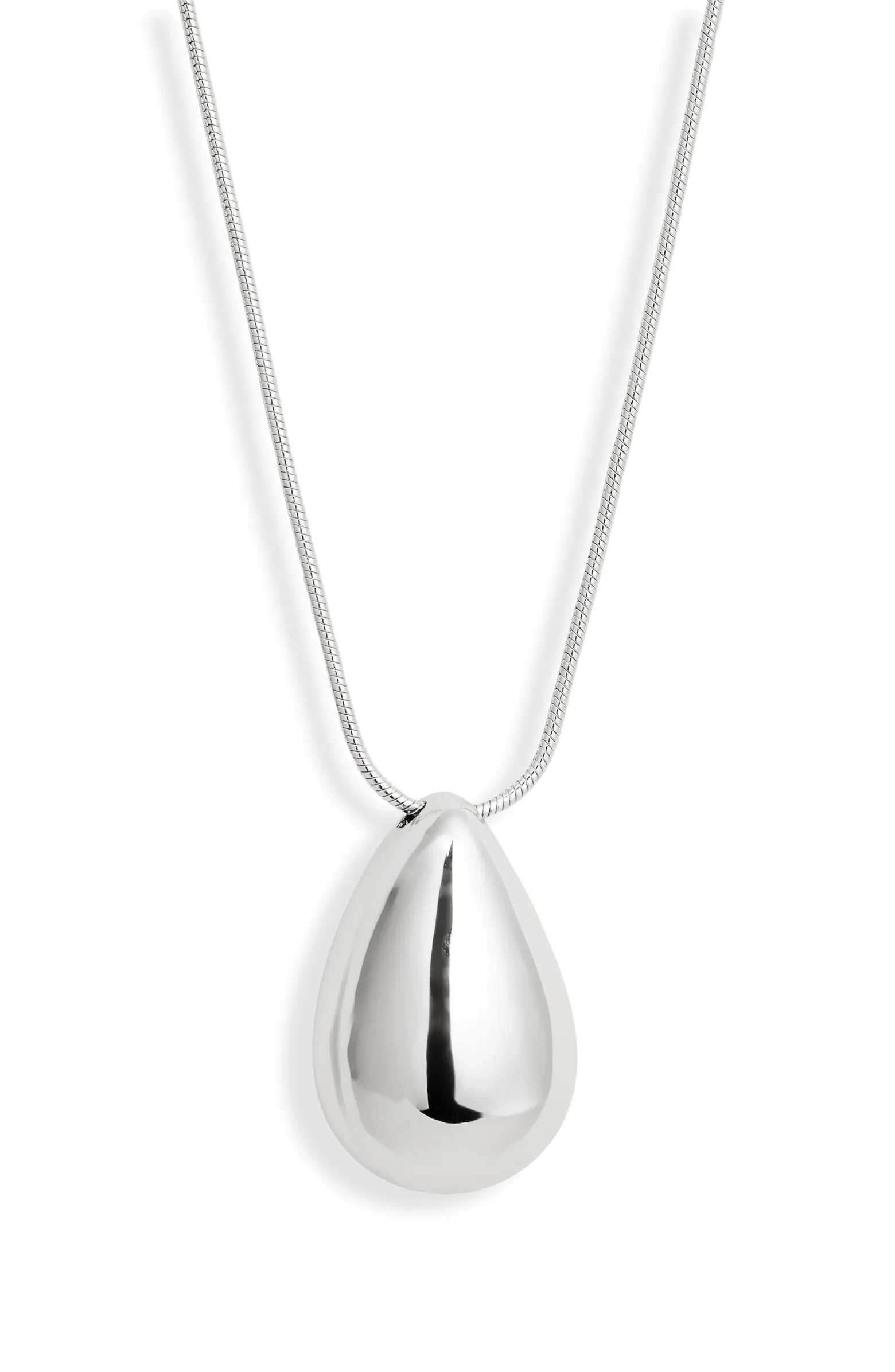Polished Teardrop Pendant Necklace | Nordstrom
