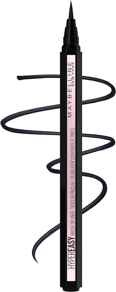 Maybelline Hyper Easy Liquid Pen No-Skip Eyeliner, Satin Finish, Waterproof Formula, Pitch Black,... | Amazon (US)