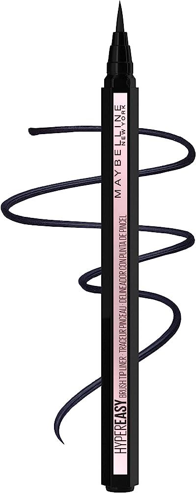 Maybelline Hyper Easy Liquid Pen No-Skip Eyeliner, Satin Finish, Waterproof Formula, Pitch Black,... | Amazon (US)