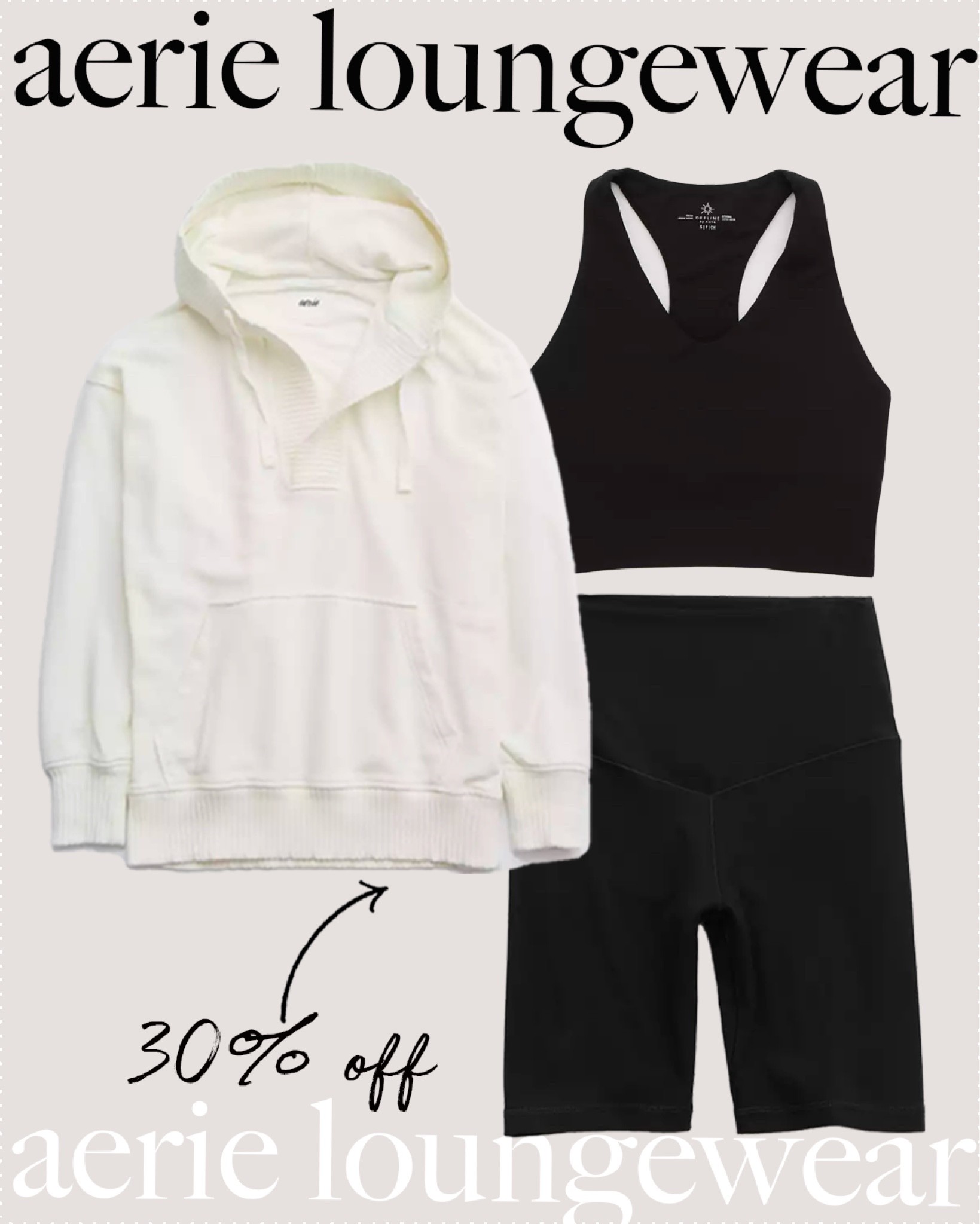 black matching set, cute loungewear, oversized cream hoodie, fall style, casual outfit

#LTKsalealert #LTKunder50 #LTKU