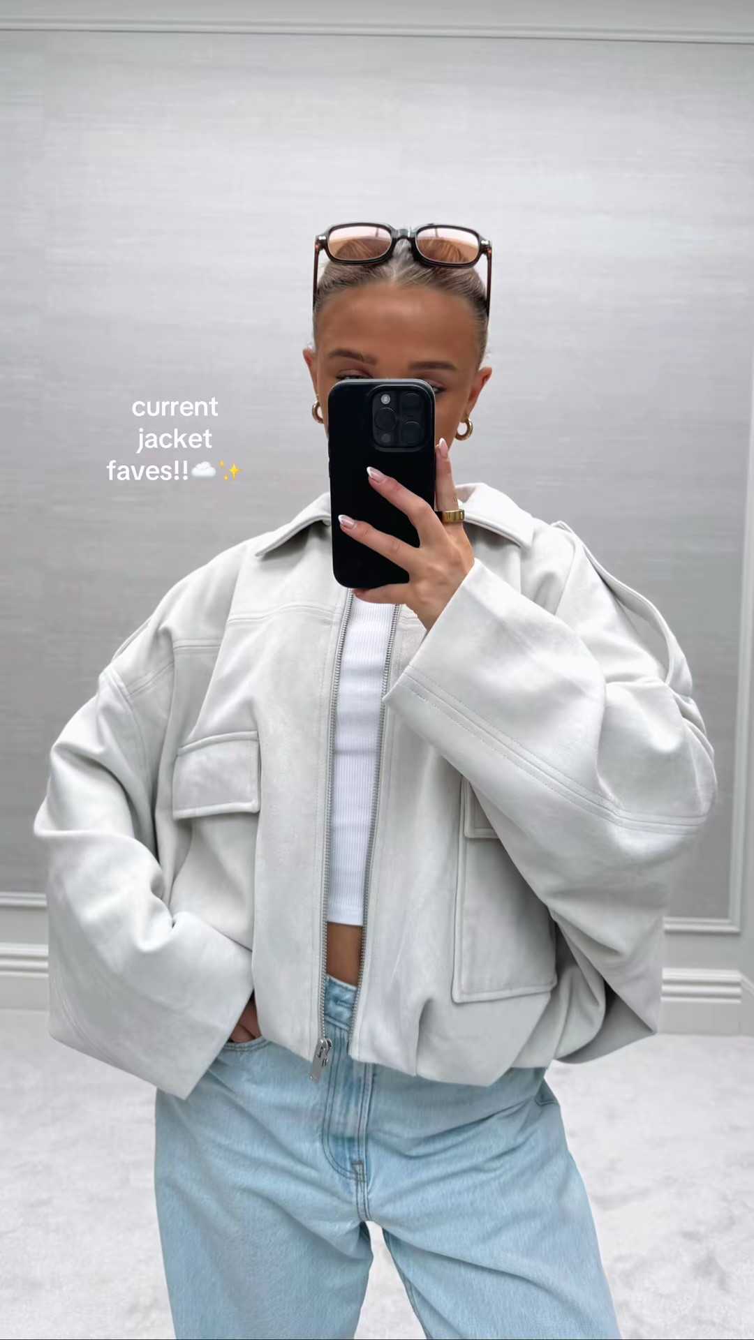 current jacket faves✨

Pinterest style outfit inspo ideas bomber jacket zip up work spring summer TikTok casual easy basic neutral ootd wishlist faves petite zip up faux suede cream beige bomber ecru viral zara oversized 

#LTKspring #LTKootd #LTKUK