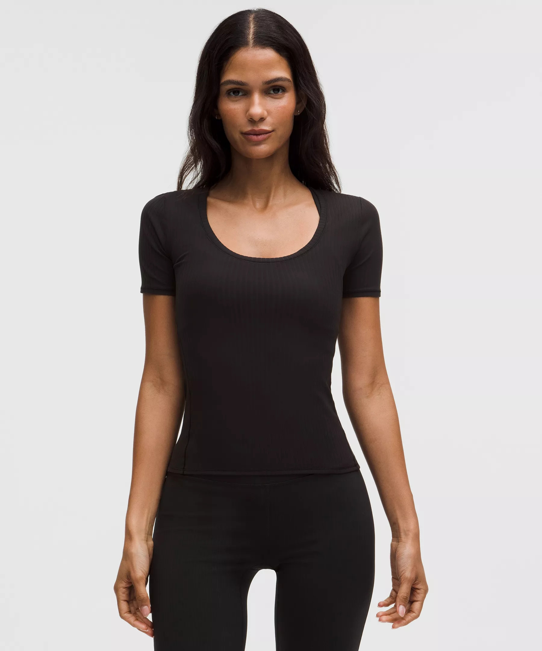 Wundermost Ultra-Soft Ribbed Nulu Scoop-Neck Shirt | Lululemon (US)