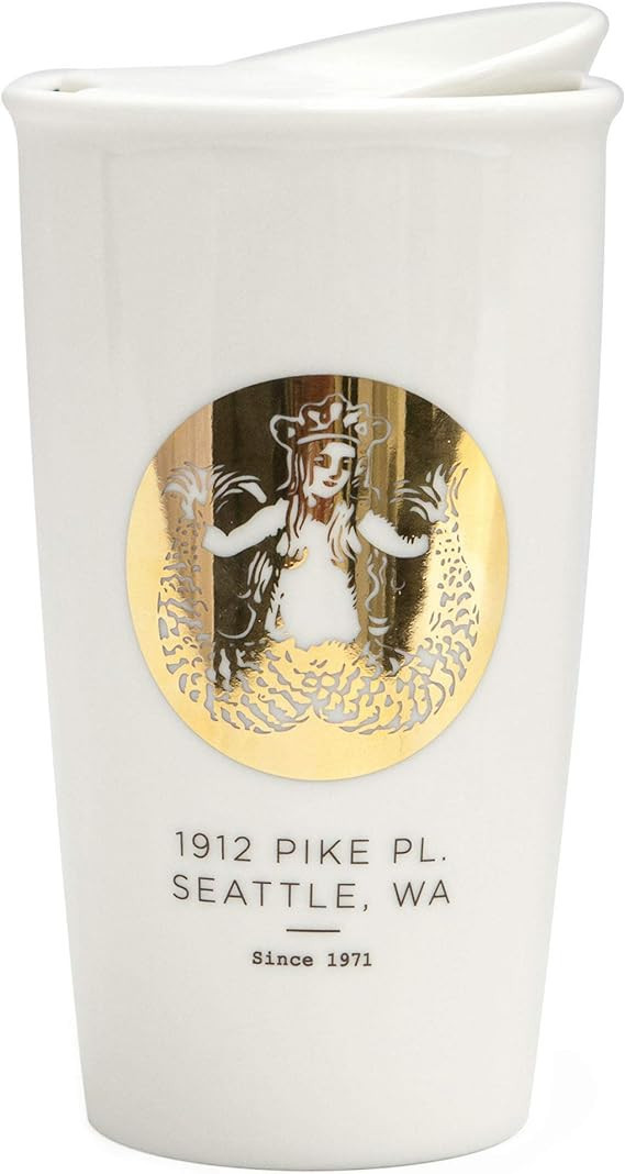Starbucks Pike Place Double Wall Traveler Mug, Limited Edition, 12 fl oz | Amazon (US)