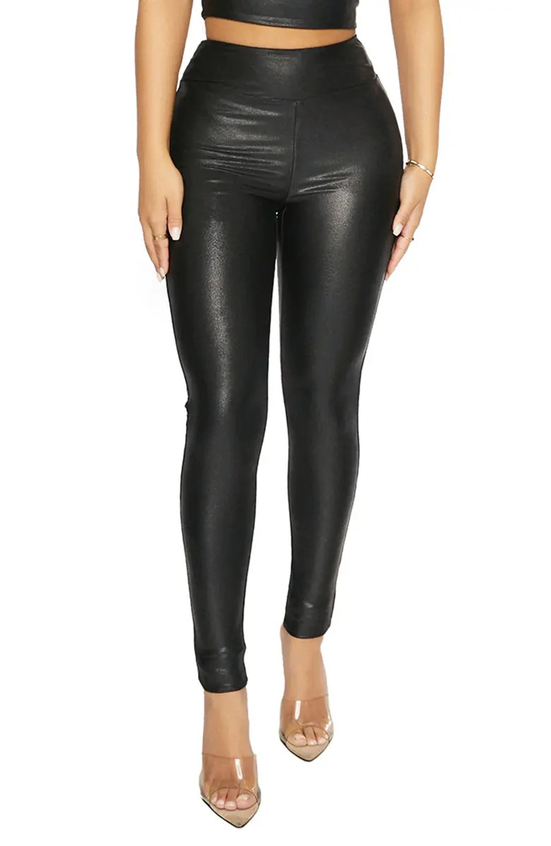 High Waist Faux Leather Leggings | Nordstrom