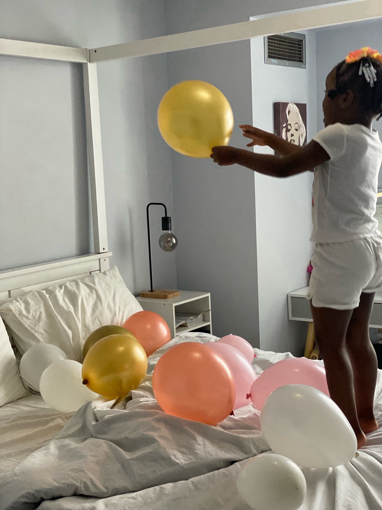 Bedroom Birthday Shoot Inspo with Canopy Bed 

#LTKhome #LTKMostLoved #LTKkids