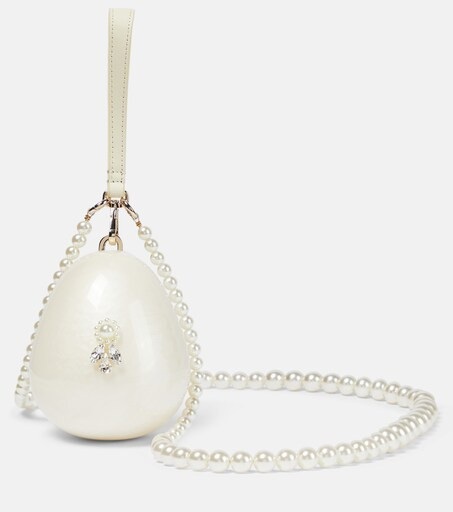 Mini Egg pearl and crystal clutch | Mytheresa (UK)