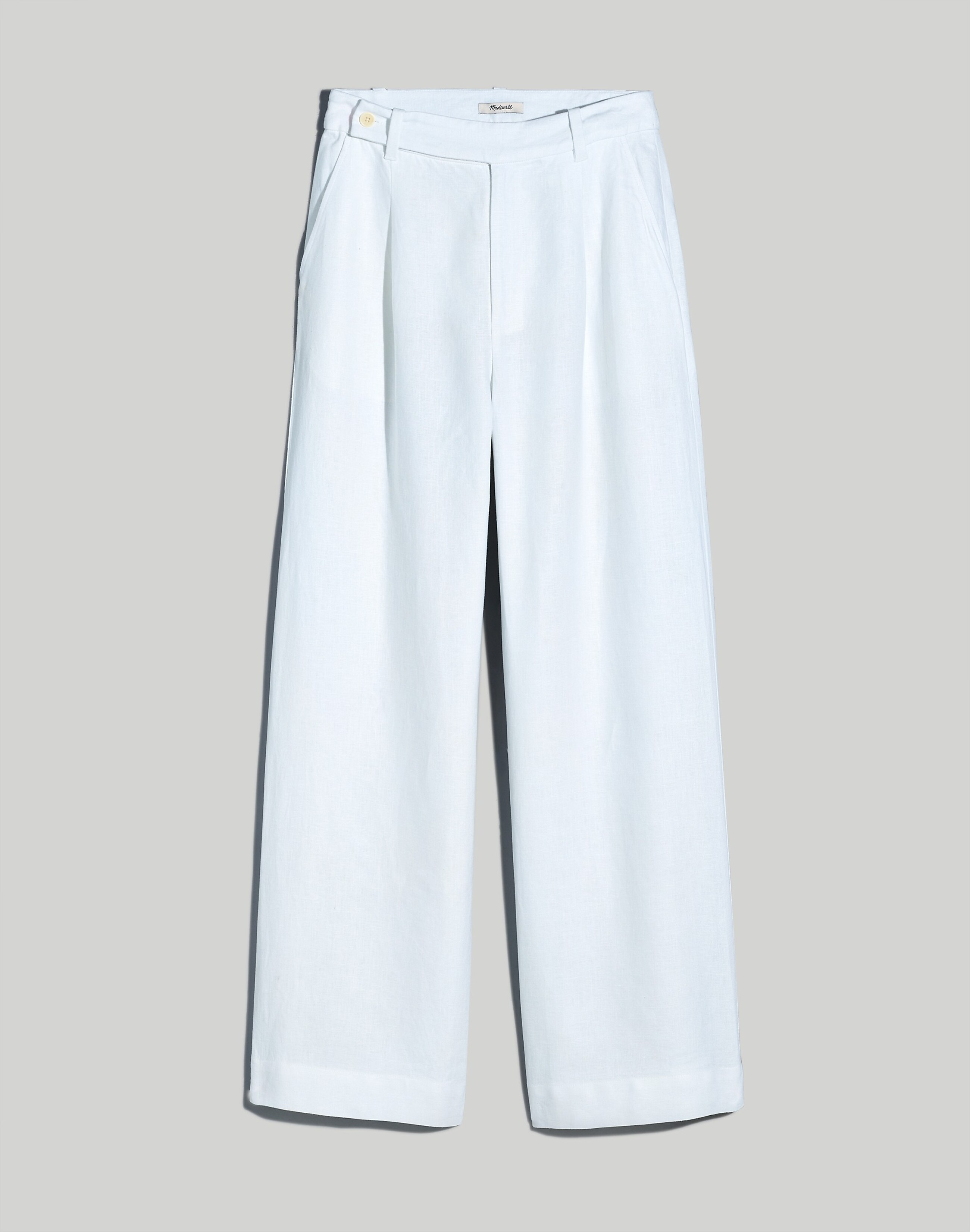 The Harlow Wide-Leg Pant in 100% Linen | Madewell