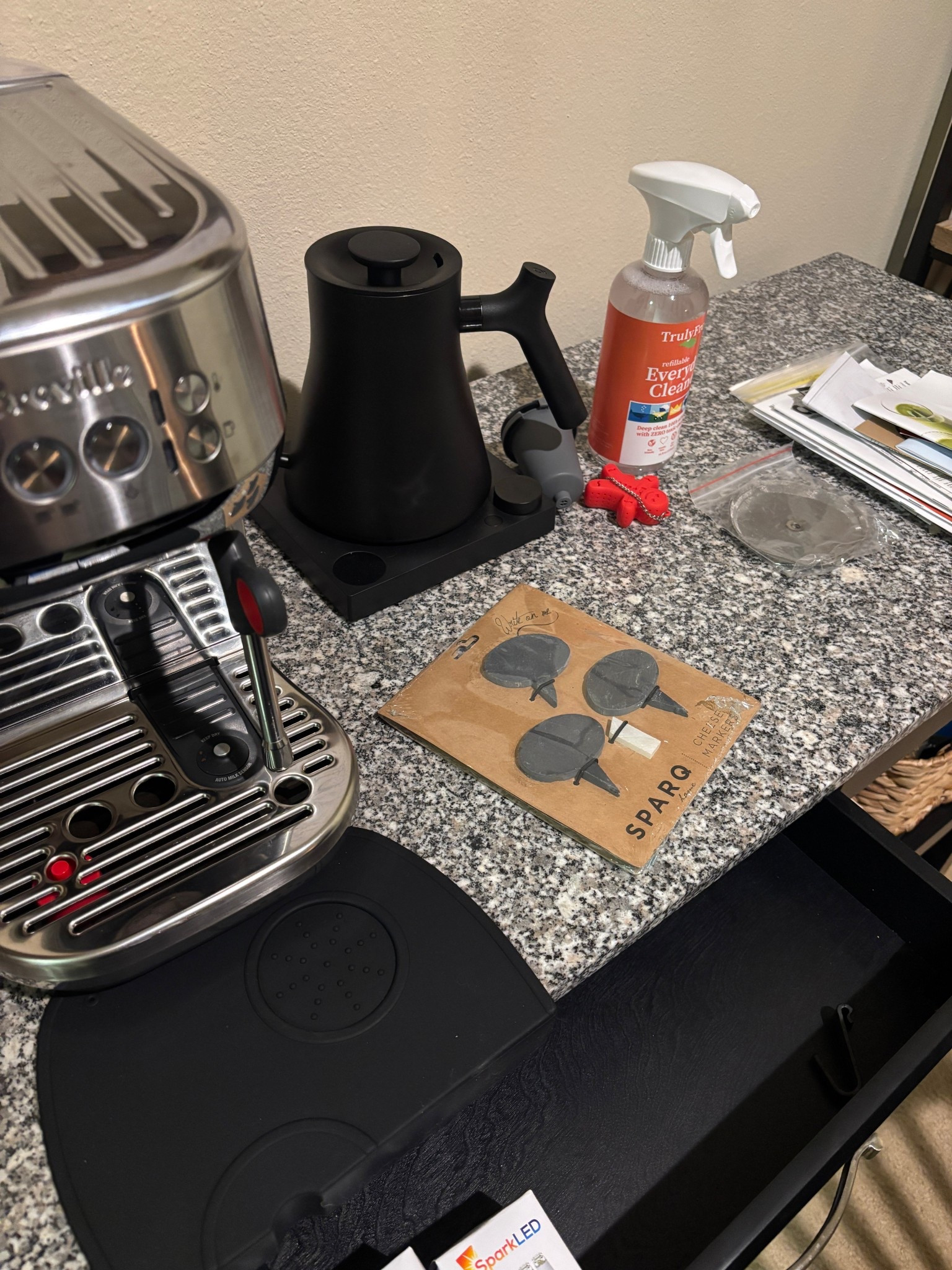 My parents just left after being here for the new year, and I am deep cleaning /resetting my coffee bar. Santa brought a shiny new Bambino Plus and Fellow Kettle. Who else is in deep clean mode? 

#LTKHome #LTKSeasonal