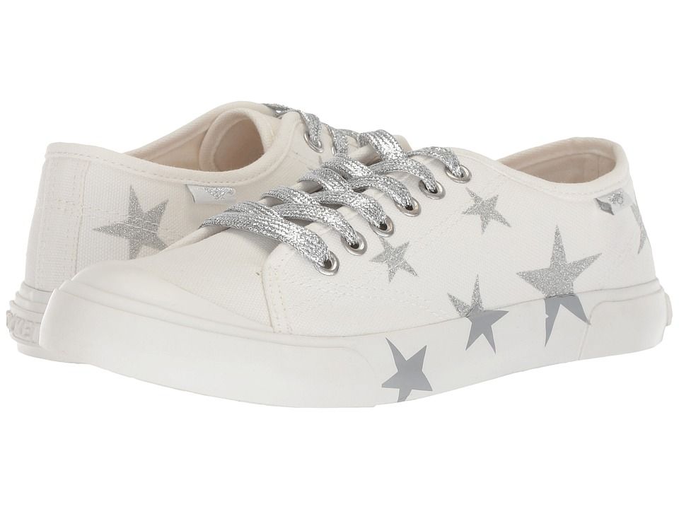 Rocket Dog - Jivy (White 8A Canvas/Stars) Women's Lace up casual Shoes | Zappos