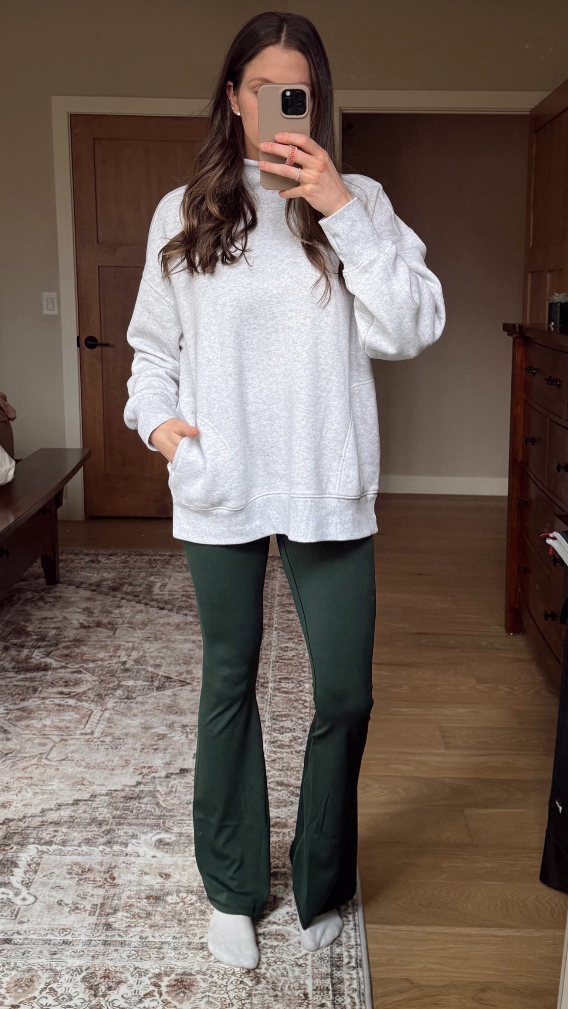 Medium sweatshirt // small long leggings! On sale! 