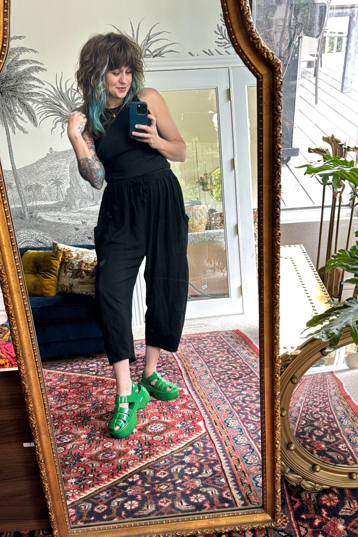 My go-to summer outfit! The cutest platform sandals which are CROCS! So they are super comfy for all day wear and cute. The perfect baggy Linen pants. And my classic ribbed tank. I’ll be living in this!

#LTKMidsize #LTKShoeCrush #LTKSeasonal