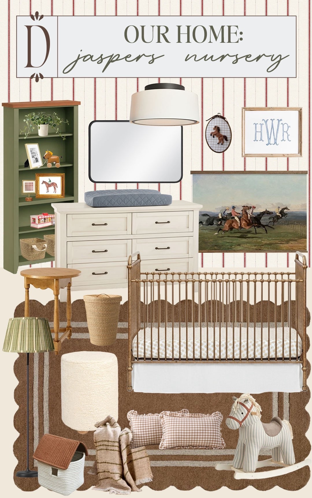 Jasper’s jockey nursery 
#boynursery #nurserymoodboard #nurserydecor #horsenursery 

#LTKHome