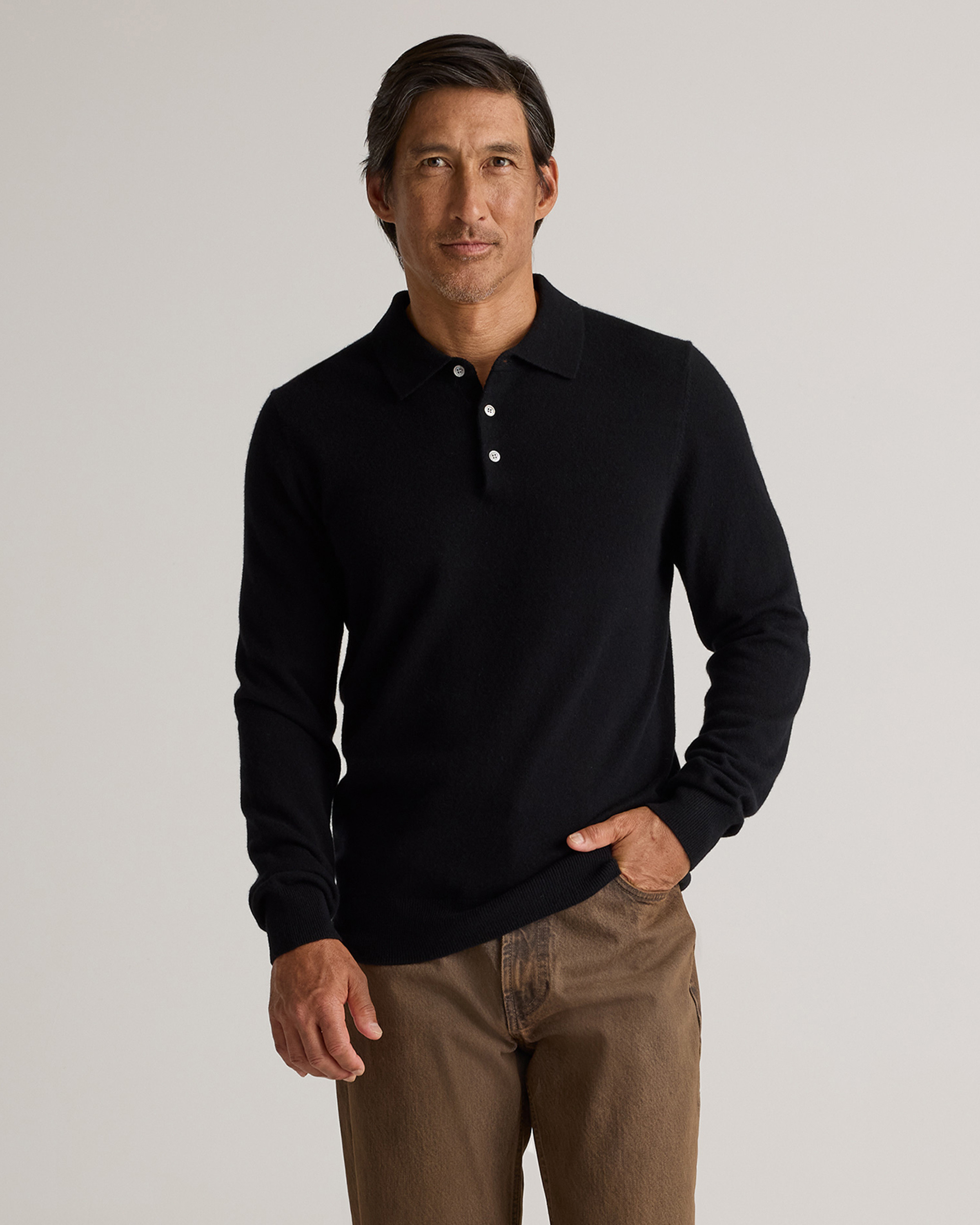 Mongolian Cashmere Polo Sweater | Quince