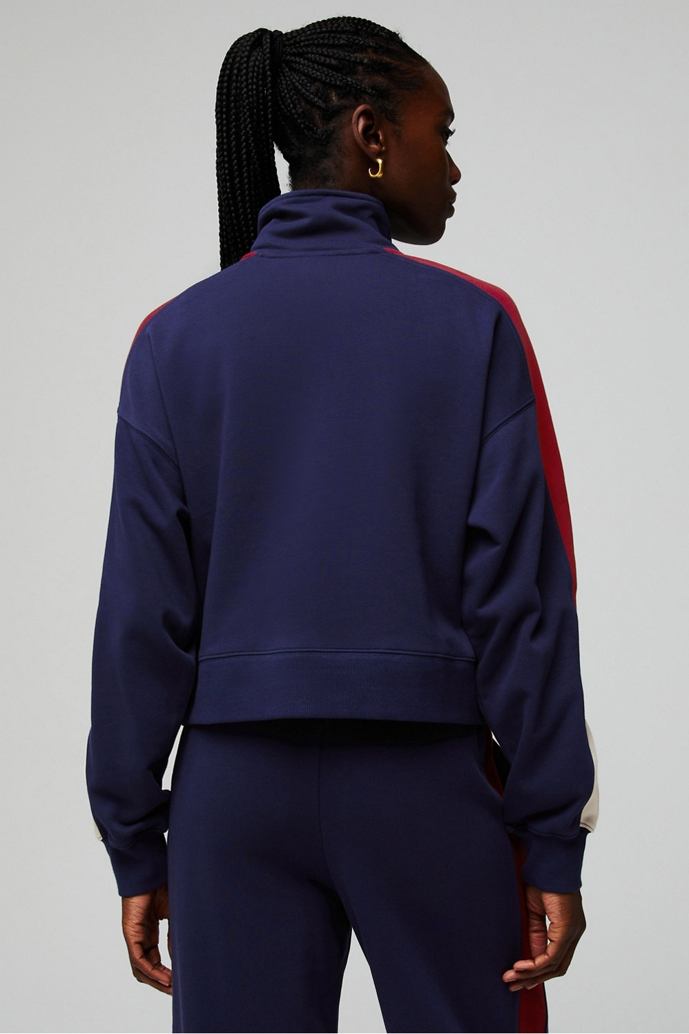 Year Round Terry Half Zip Sweatshirt | Fabletics - North America