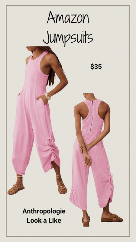 This looks EXACTLY like a jumpsuit I almost bought online at Anthropologie last week but this one is much cheaperr

#LTKSeasonal #LTKfindsunder50