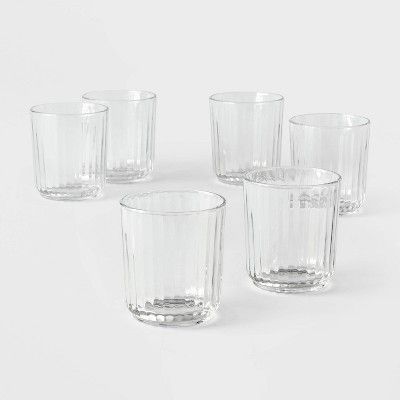 11oz 6pk Glass Saybrook Double Old Fashion Glasses - Threshold&#8482; | Target