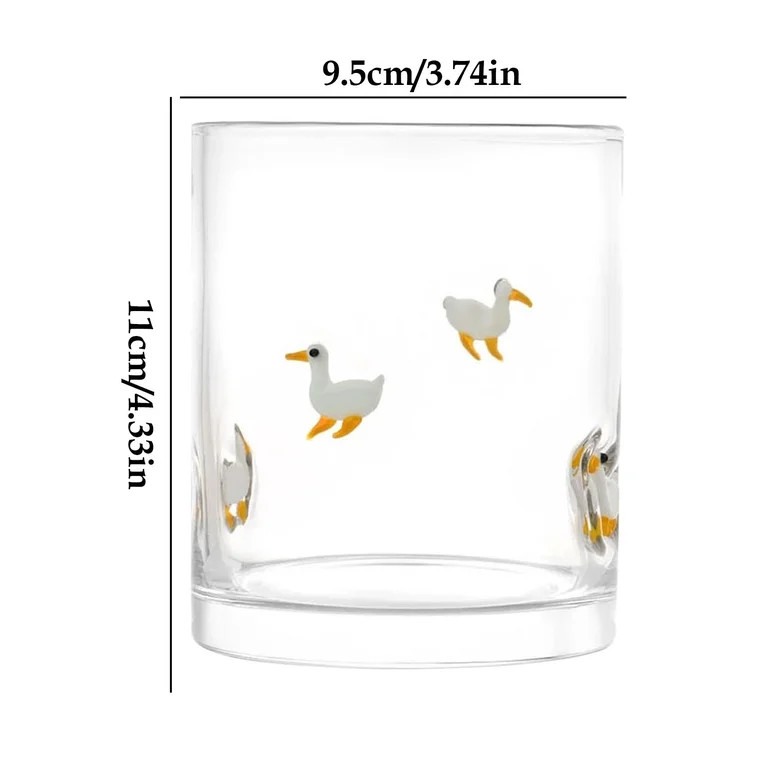 12 fl oz Easter Goose Charm Drinking Glasses, Set of 2 Glass Juice Cups Drinking Glass for Women ... | Walmart (US)