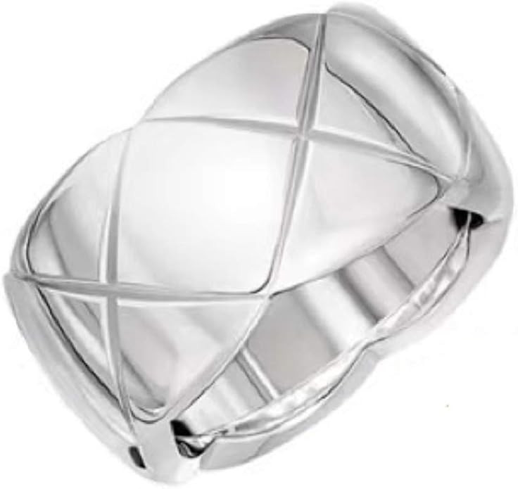 Gold Ring 18k Gold Rings for Women, Wide Gold Silver Band, Stacking Rings, Gold Wedding Band Mini... | Amazon (US)