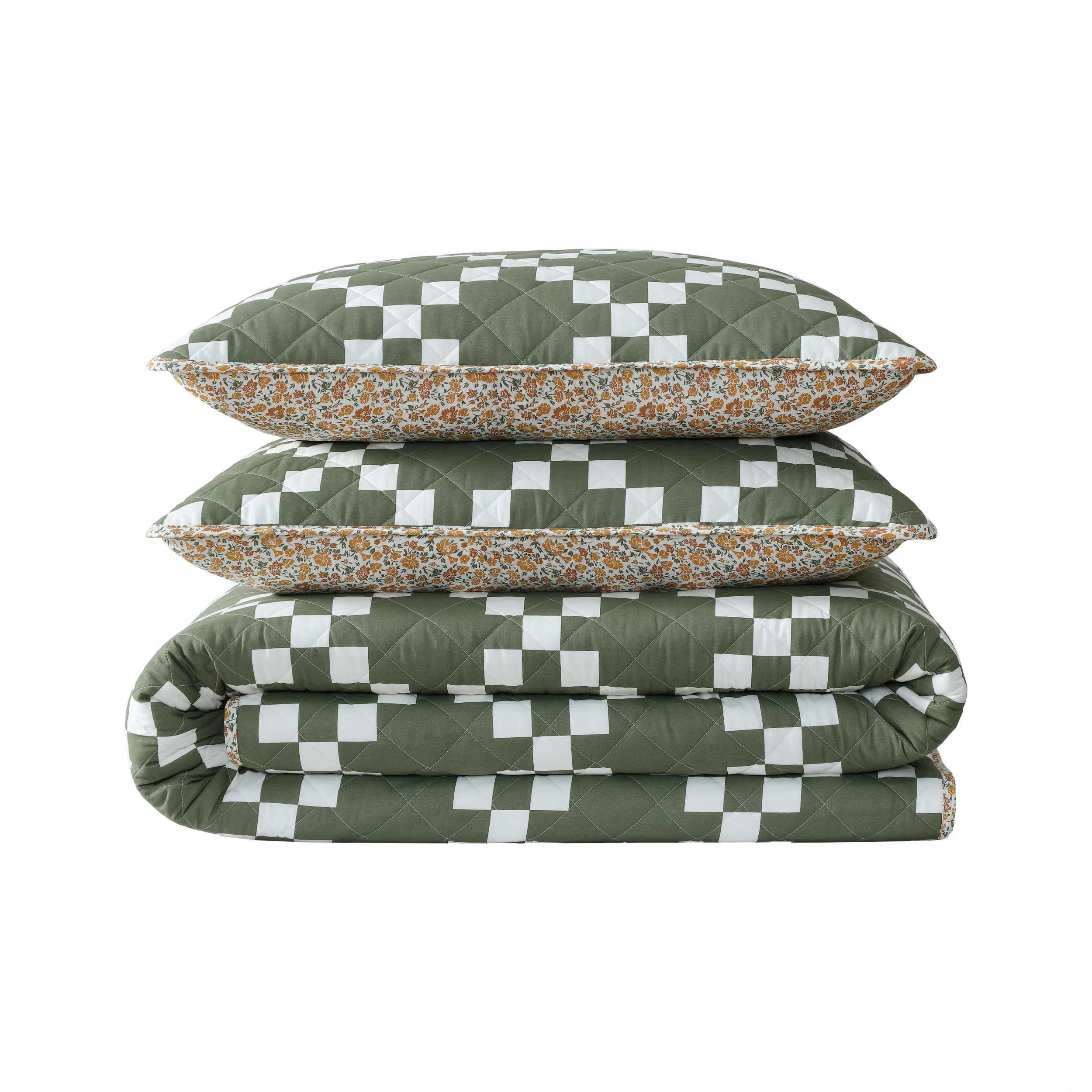 Mountain Plaid Eddie Bauer Garden Bloom Cotton Quilt Set | Wayfair North America