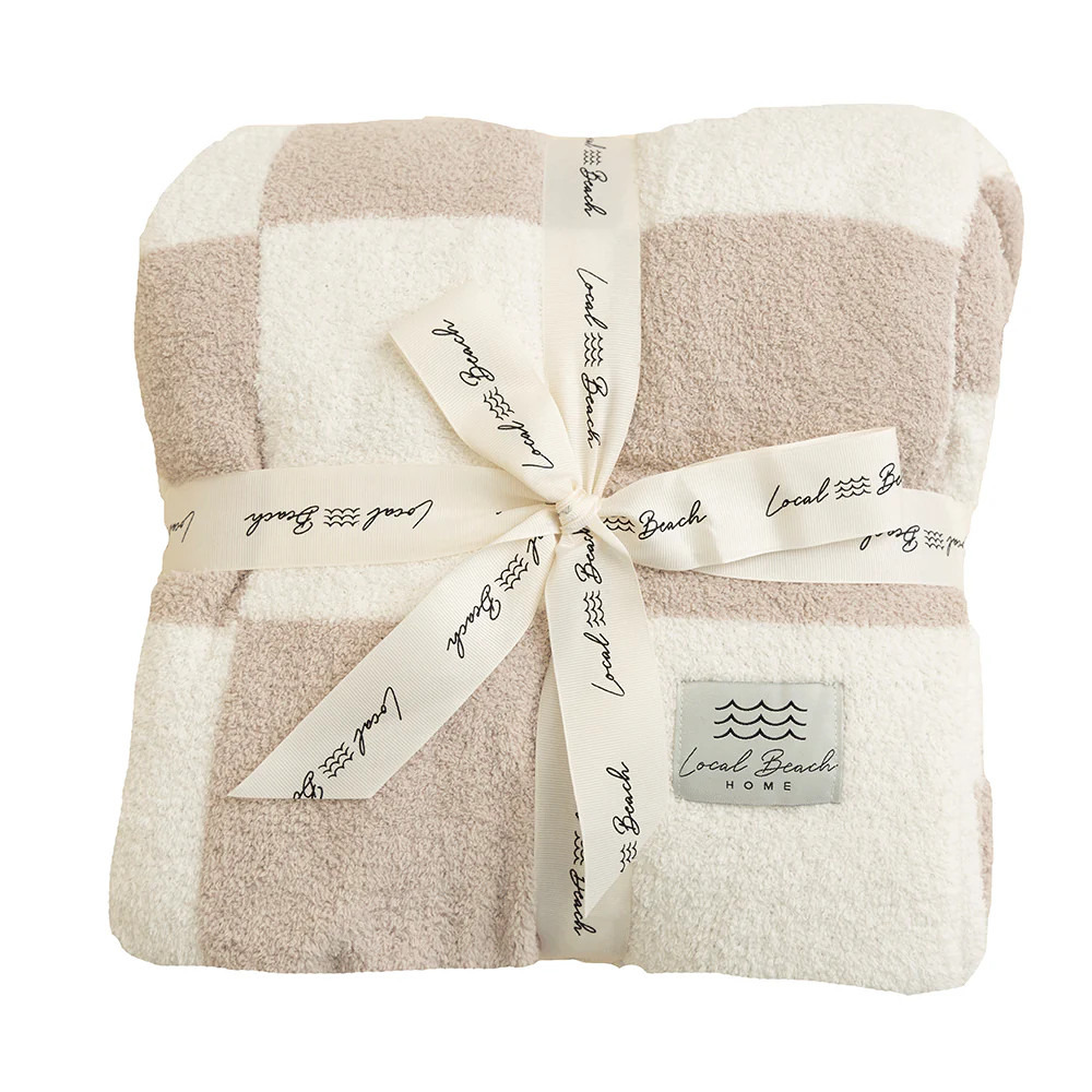 Checker Luxe Home Blanket | Local Beach
