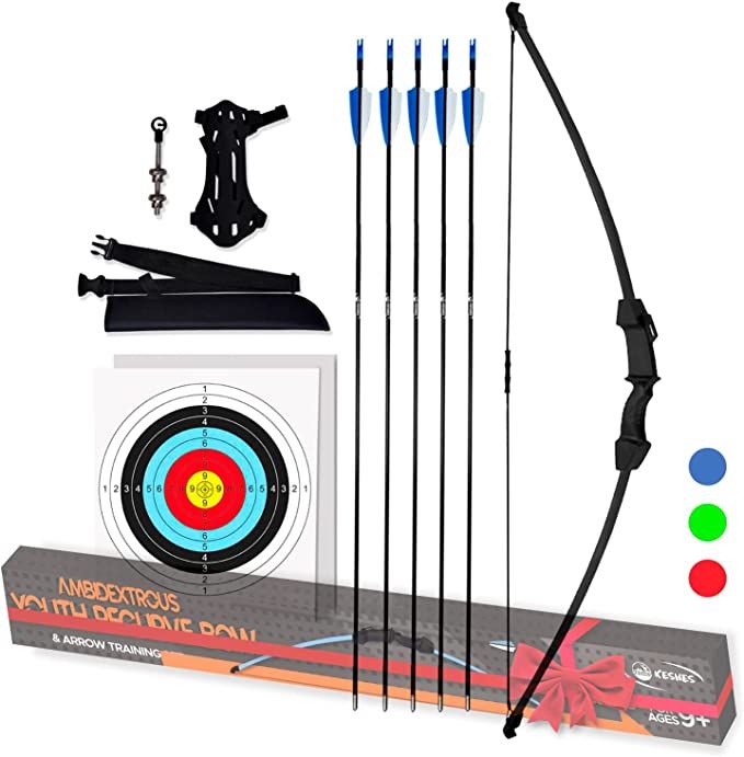 Archery Recurve Bow and Arrow Youthbow Set - Beginner Bows for Outdoor Hunting – Bow and Arrows... | Amazon (US)