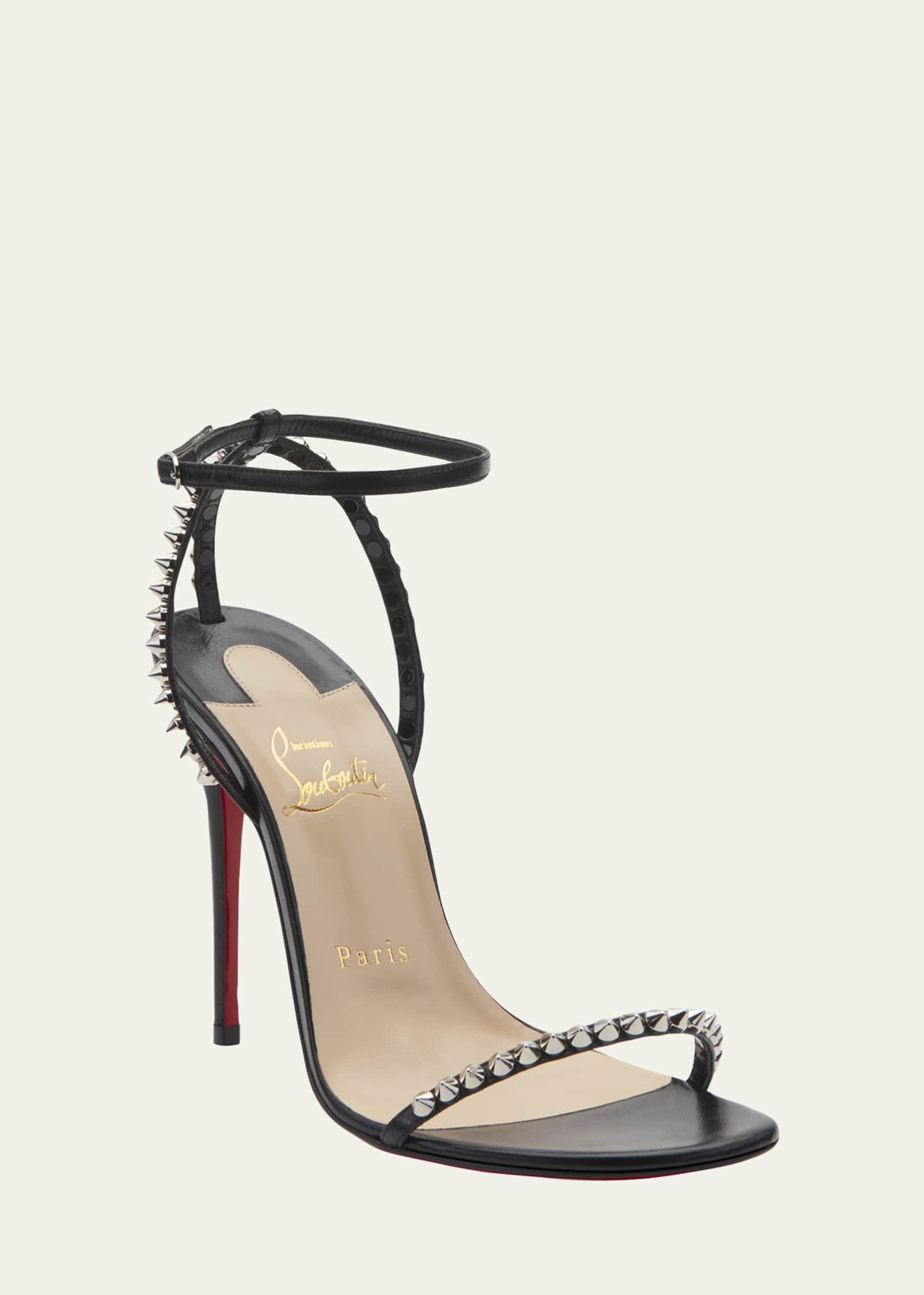 Christian Louboutin So Me Spike Red Sole Sandals | Bergdorf Goodman
