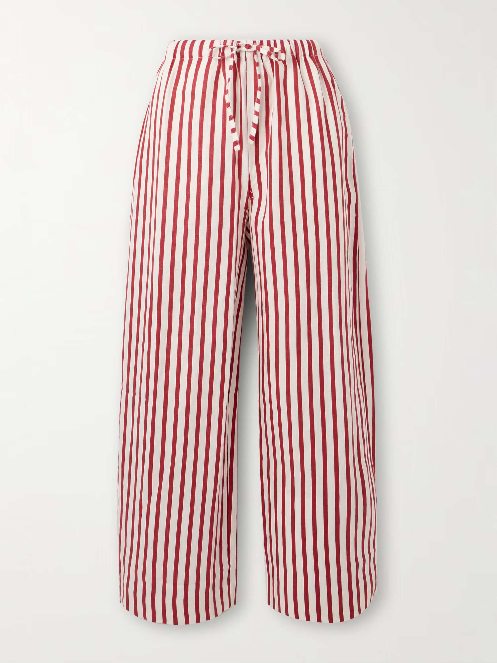 Jones striped linen wide-leg pants | NET-A-PORTER (US)