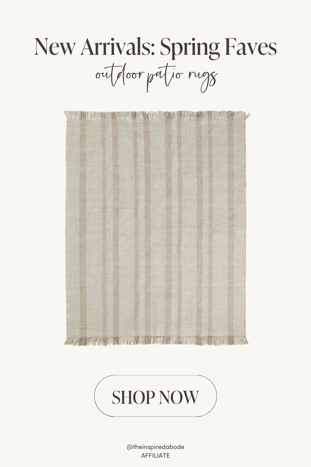 This textured indoor / outdoor rug adds warmth and visual interest to patio seating areas while remaining durable enough for everyday outdoor living – a great neutral option with some personality! 

 #LTKSpringSale #LTKSeasonal #LTKHome