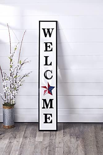 The Lakeside Collection Interchangeable Wall Leaning Welcome Sign with 8 Magnetic Season Icons | Amazon (US)