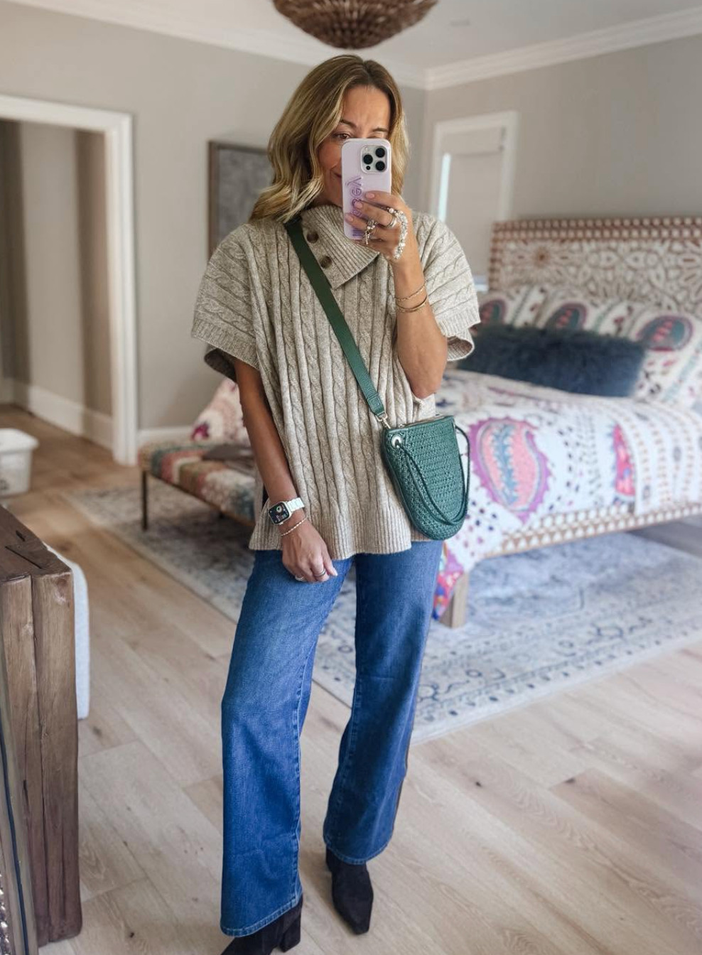 It's poncho time!!! Love a cozy and cute one for fall! It's the throw on and go piece we all can appreciate! 

 #LTKgrwm #LTKootd #LTKmomlife