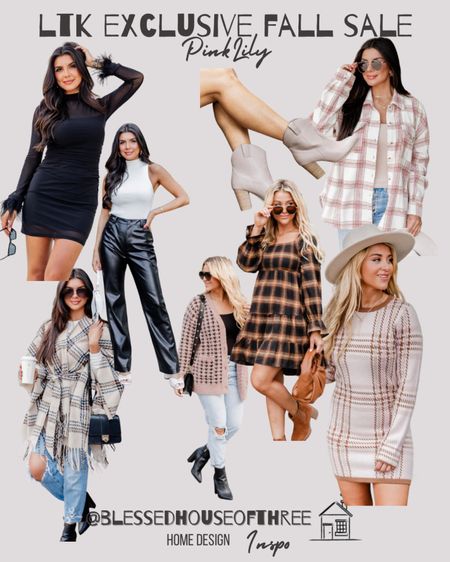 Ltk exclusive app sale. Some of my favorite best sellers 

Pink Lily / plaid dress / booties / fall boots / black dress / plaid button up / plaid pancho / faux leather pants / affordable fashion / gifts for her / cardigan / fall fashion / fall outfit / plaid dress / fall sale

#LTKSale #LTKSeasonal #LTKGiftGuide