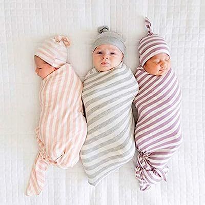 3 Pack Baby Swaddle Blanket Set Newborn Wrap Swaddle Receiving Muslin Baby Boys Girls Unisex Slee... | Amazon (US)