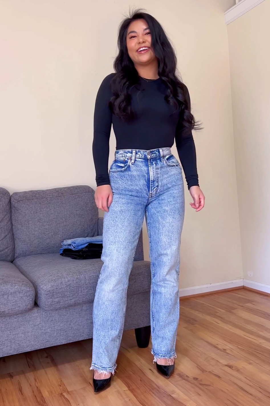 Abercrombie ultra high rise 90s straight 

#LTKunder100 #LTKstyletip #LTKsalealert