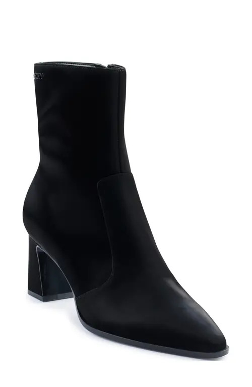 DKNY Sunny Pointed Toe Bootie in Black at Nordstrom, Size 9.5 | Nordstrom