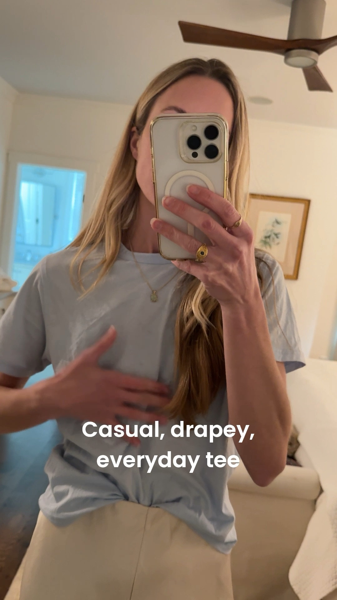 Easy everyday tee. Not as structured and crisp as my LESET Margo tees. Longer, more casual, softer. Wearing S! Comes in lots of colors 🌈

t-shirt, tee, tshirt, cotton shirt, cotton tshirt, cotton t-shirt 

#LTKootd #LTKSeasonal