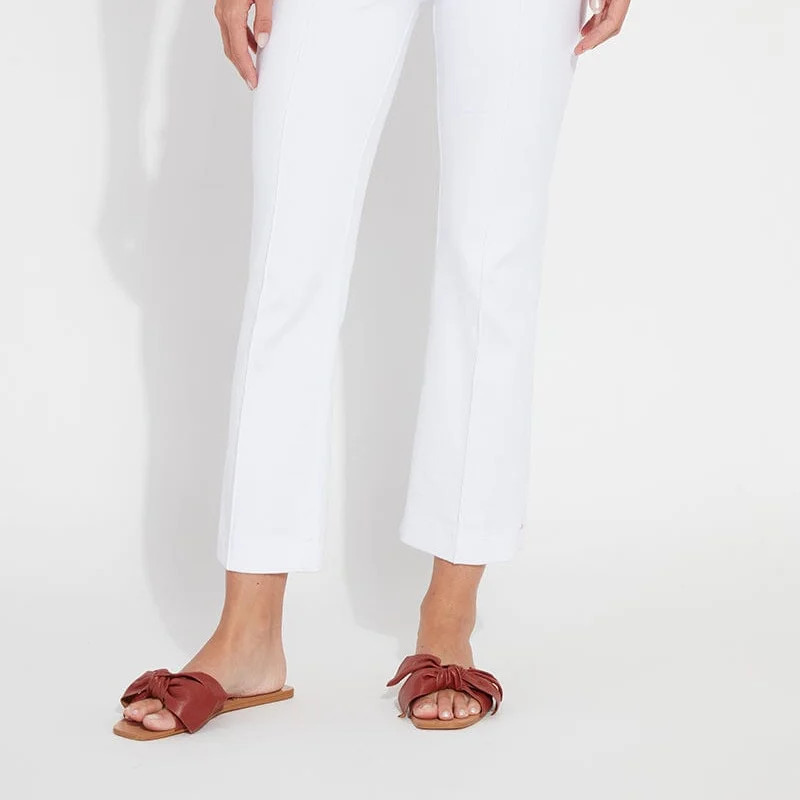 Lysse Elle Ankle Flare Denim - White - S | Verishop