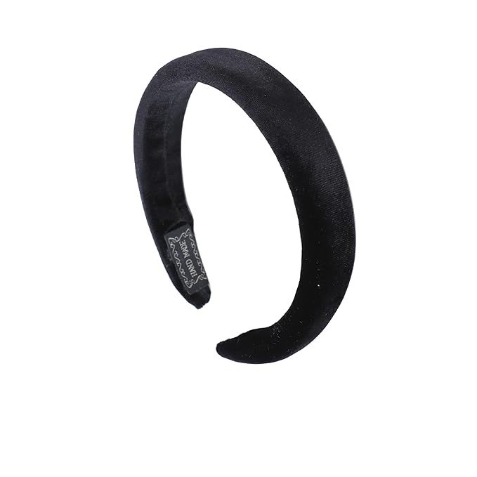 Black Padded Headband for Women and Girls- Hair Styling Accessories Fashion Hairband | Amazon (US)