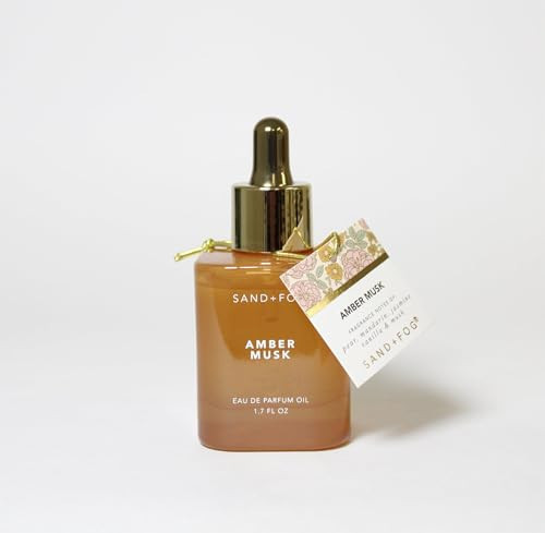 Sand + Fog Amber Musk Eau de Parfum Oil, Premium Fragrance with Dropper, 1.7 Fl Oz | Amazon (US)