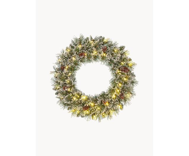 Couronne de Noël artificielle LED enneigée Vandas | Westwing | Westwing EU