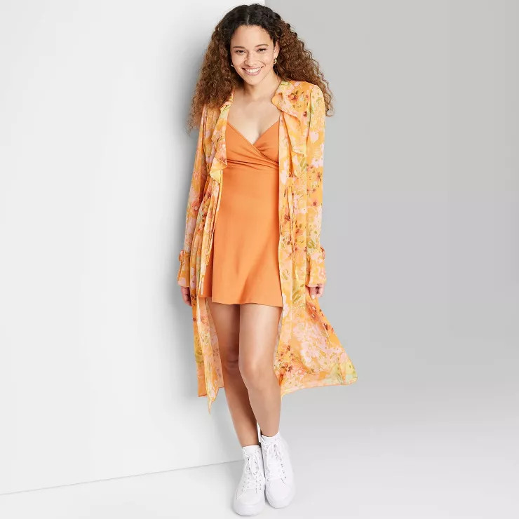 Women's Ruffle Duster Jacket - Wild Fable™ | Target