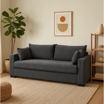 Coastal Haven Corduroy Sofa | Wayfair North America